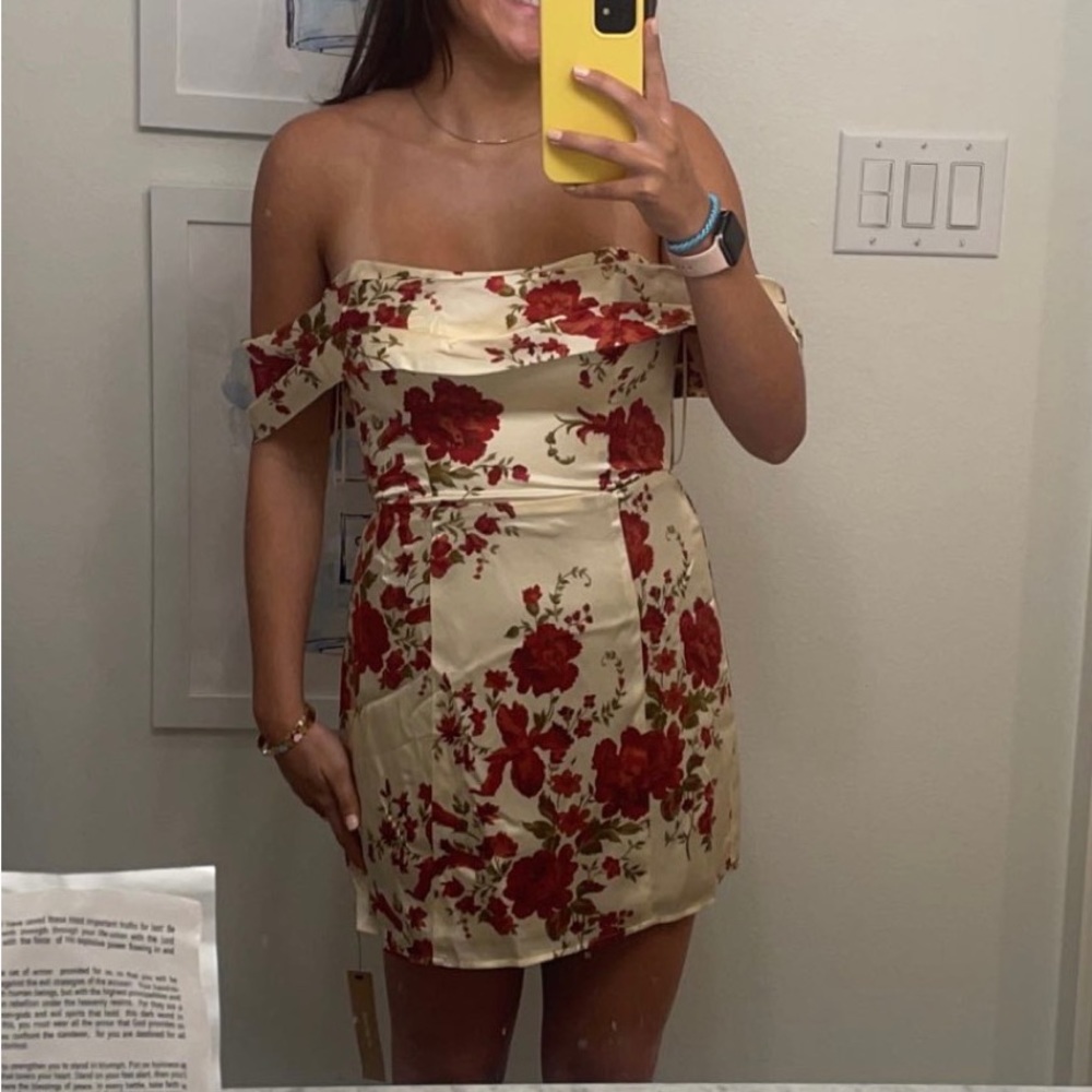 Reformation Lanelle Silk Dress